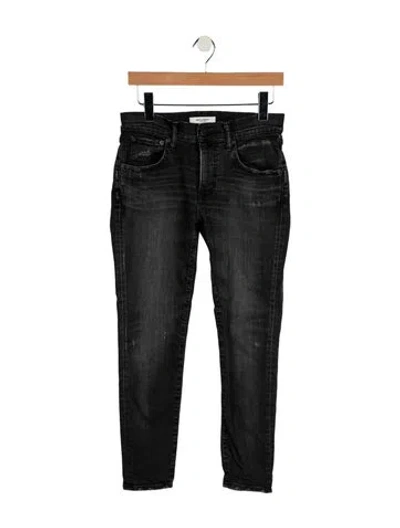 Pre-owned Moussy Mid-rise Skinny Leg Jeans In Black