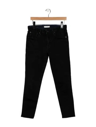 Pre-owned Moussy Mid-rise Skinny Leg Jeans In Black