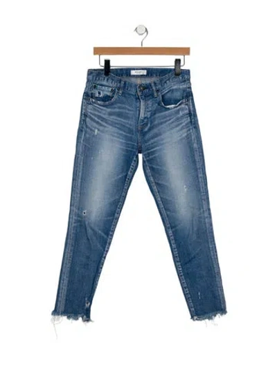 Pre-owned Moussy Mid-rise Skinny Leg Jeans In Blue
