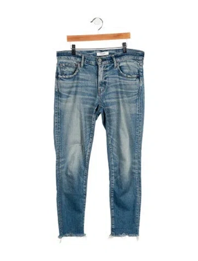 Pre-owned Moussy Mid-rise Skinny Leg Jeans In Blue