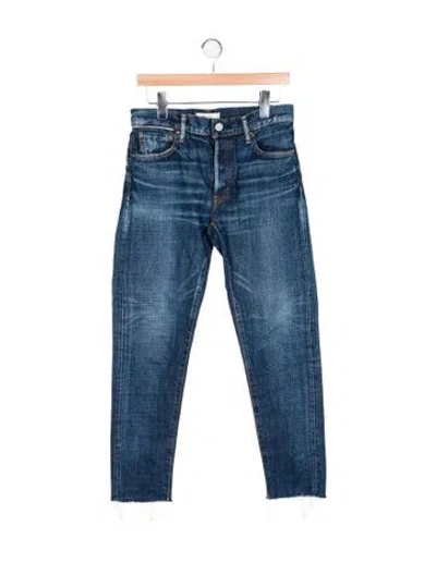 Pre-owned Moussy Mid-rise Skinny Leg Jeans In Blue