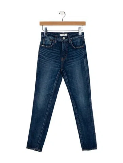 Pre-owned Moussy Mid-rise Skinny Leg Jeans In Blue