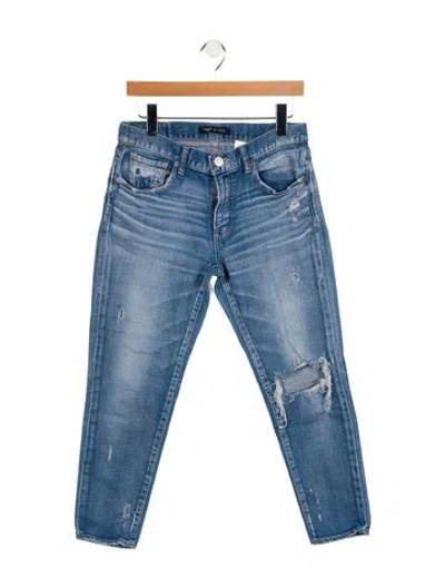 Pre-owned Moussy Mid-rise Skinny Leg Jeans In Blue