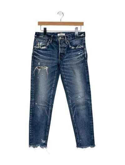 Pre-owned Moussy Mid-rise Skinny Leg Jeans In Blue