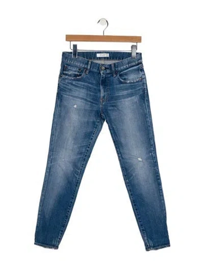 Pre-owned Moussy Mid-rise Skinny Leg Jeans In Blue