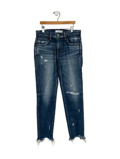 Pre-owned Moussy Mid-rise Skinny Leg Jeans In Blue