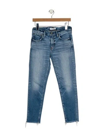 Pre-owned Moussy Mid-rise Skinny Leg Jeans In Blue