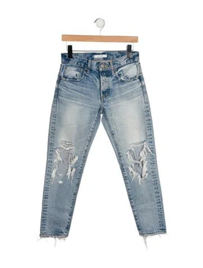 Pre-owned Moussy Mid-rise Skinny Leg Jeans In Blue
