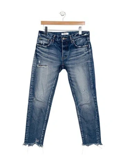 Pre-owned Moussy Mid-rise Skinny Leg Jeans In Blue