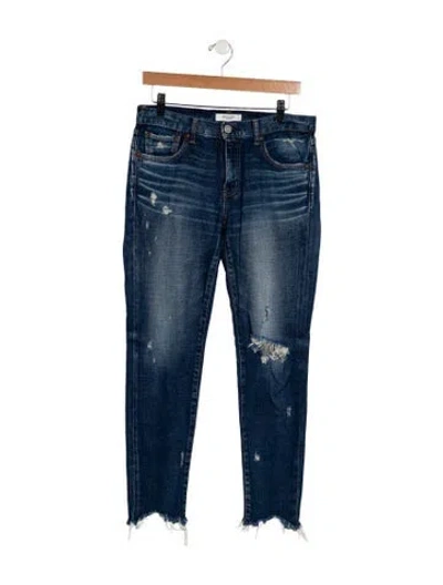 Pre-owned Moussy Mid-rise Skinny Leg Jeans In Blue