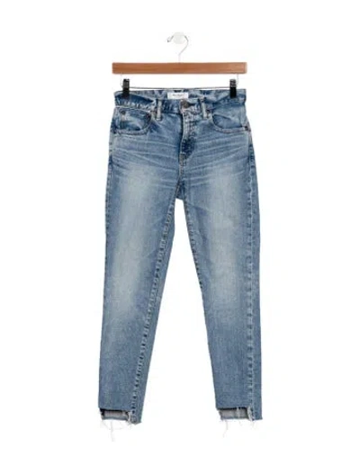 Pre-owned Moussy Mid-rise Skinny Leg Jeans In Blue