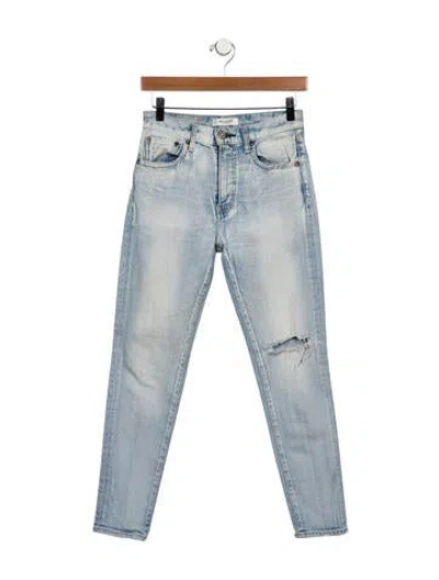 Pre-owned Moussy Mid-rise Skinny Leg Jeans In Blue