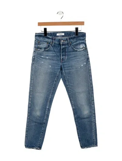 Pre-owned Moussy Mid-rise Skinny Leg Jeans In Blue