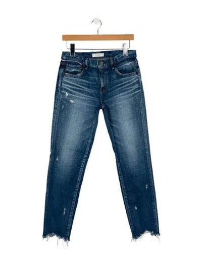 Pre-owned Moussy Mid-rise Skinny Leg Jeans In Blue