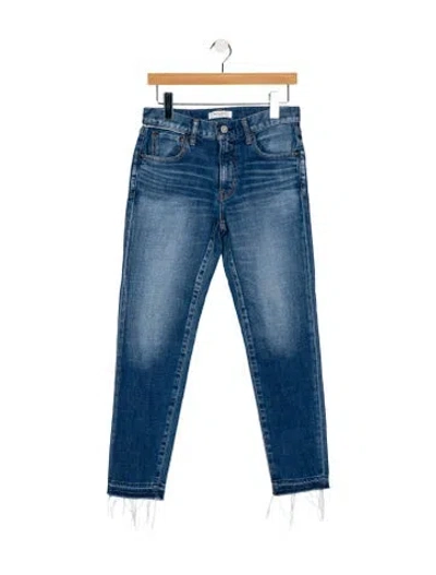 Pre-owned Moussy Mid-rise Skinny Leg Jeans In Blue