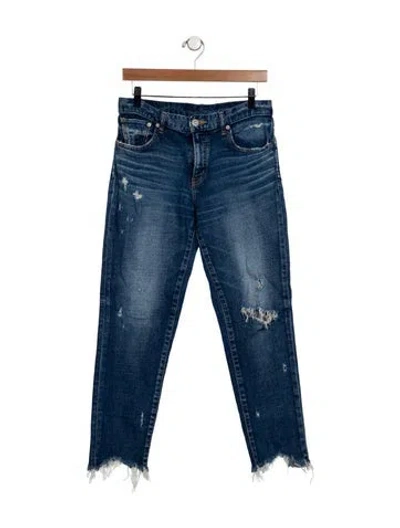 Pre-owned Moussy Mid-rise Skinny Leg Jeans In Blue