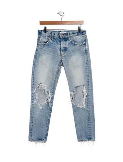 Pre-owned Moussy Mid-rise Skinny Leg Jeans In Blue