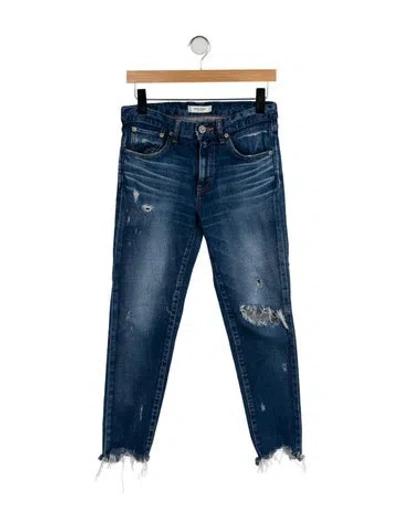 Pre-owned Moussy Mid-rise Skinny Leg Jeans In Blue