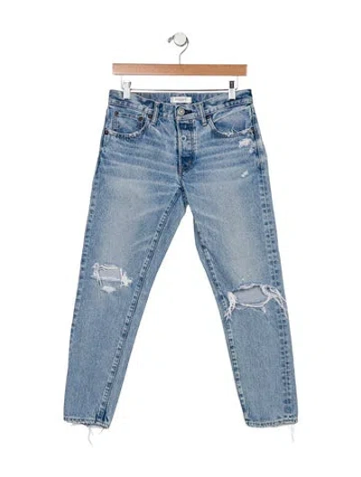 Pre-owned Moussy Mid-rise Skinny Leg Jeans In Blue