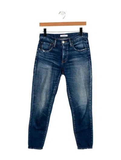 Pre-owned Moussy Mid-rise Skinny Leg Jeans In Blue