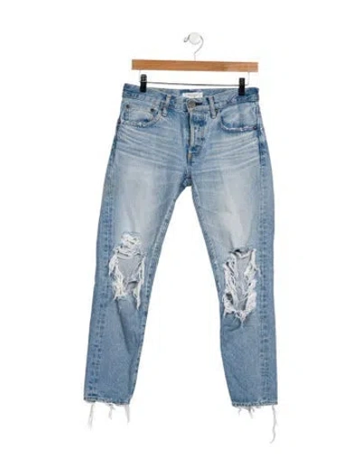 Pre-owned Moussy Mid-rise Skinny Leg Jeans In Blue