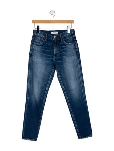 Pre-owned Moussy Mid-rise Skinny Leg Jeans In Blue