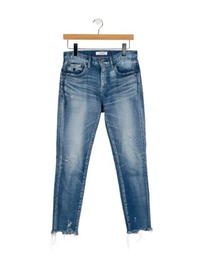 Pre-owned Moussy Mid-rise Skinny Leg Jeans In Blue