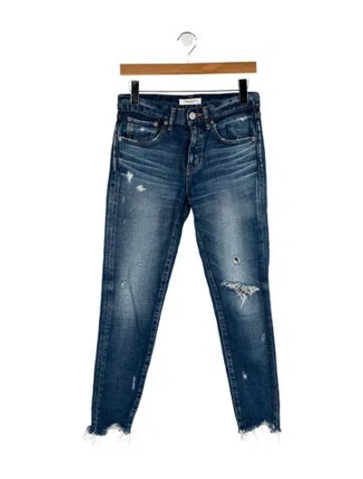 Pre-owned Moussy Mid-rise Skinny Leg Jeans In Blue