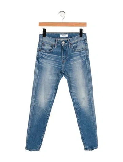 Pre-owned Moussy Mid-rise Skinny Leg Jeans In Blue