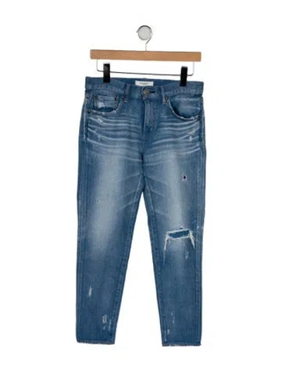 Pre-owned Moussy Mid-rise Skinny Leg Jeans In Blue