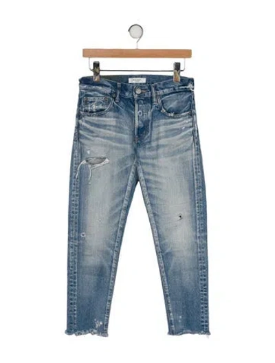 Pre-owned Moussy Mid-rise Skinny Leg Jeans In Blue