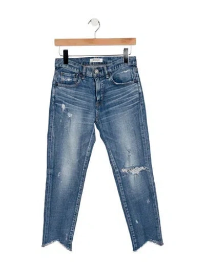 Pre-owned Moussy Mid-rise Skinny Leg Jeans In Blue