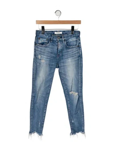Pre-owned Moussy Mid-rise Skinny Leg Jeans In Blue