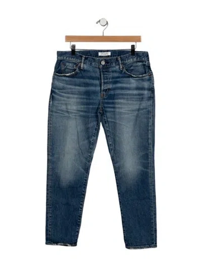 Pre-owned Moussy Mid-rise Skinny Leg Jeans In Blue