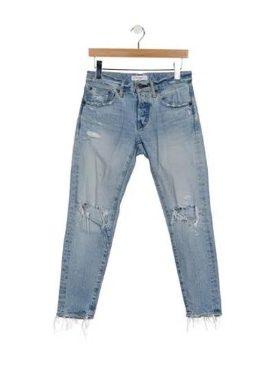 Pre-owned Moussy Mid-rise Skinny Leg Jeans In Blue