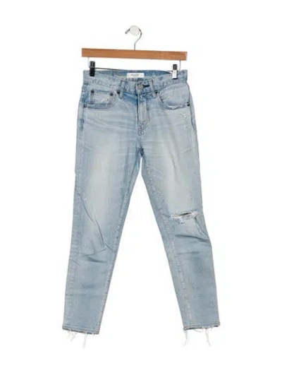 Pre-owned Moussy Mid-rise Skinny Leg Jeans In Blue