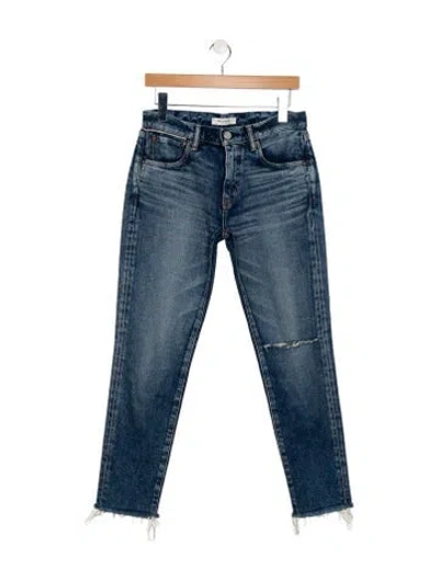 Pre-owned Moussy Mid-rise Skinny Leg Jeans In Blue