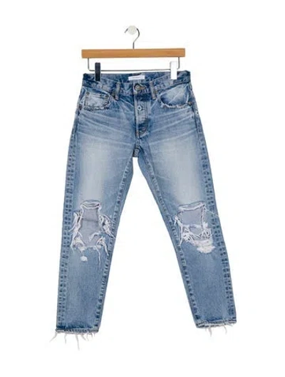 Pre-owned Moussy Mid-rise Skinny Leg Jeans In Blue