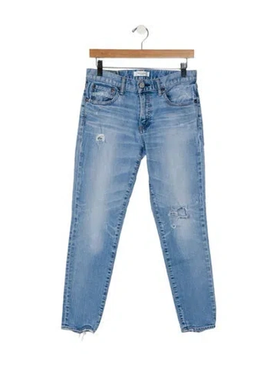 Pre-owned Moussy Mid-rise Skinny Leg Jeans In Blue