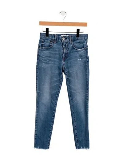 Pre-owned Moussy Mid-rise Skinny Leg Jeans In Blue
