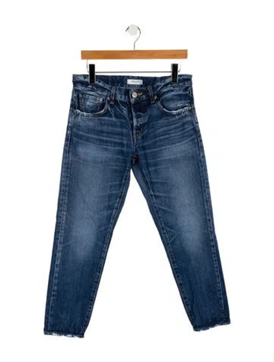 Pre-owned Moussy Mid-rise Skinny Leg Jeans In Blue