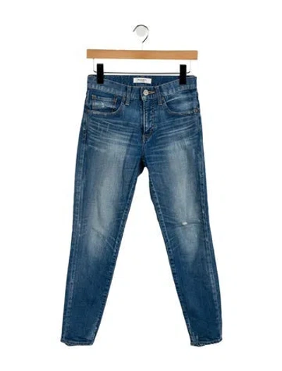 Pre-owned Moussy Mid-rise Skinny Leg Jeans In Blue