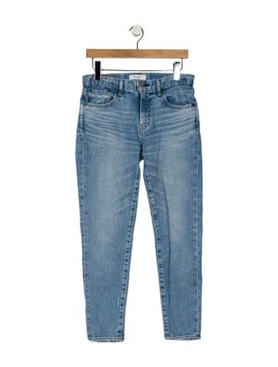 Pre-owned Moussy Mid-rise Skinny Leg Jeans In Blue