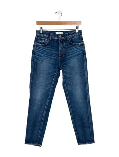 Pre-owned Moussy Mid-rise Skinny Leg Jeans In Blue