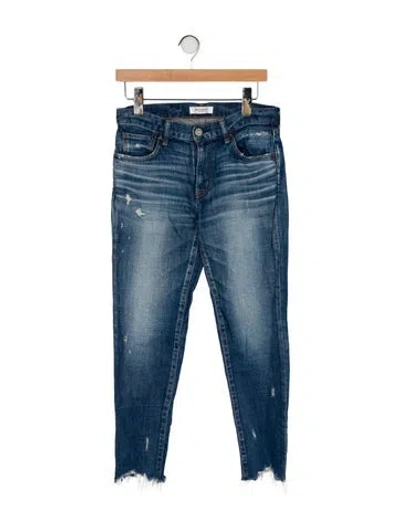 Pre-owned Moussy Mid-rise Skinny Leg Jeans In Blue
