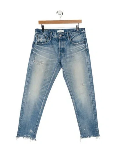 Pre-owned Moussy Mid-rise Skinny Leg Jeans In Blue