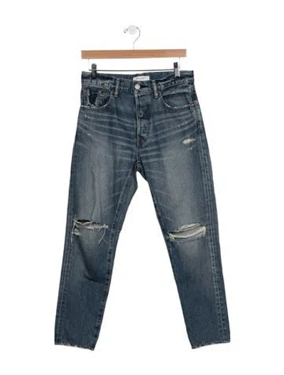 Pre-owned Moussy Mid-rise Skinny Leg Jeans In Blue