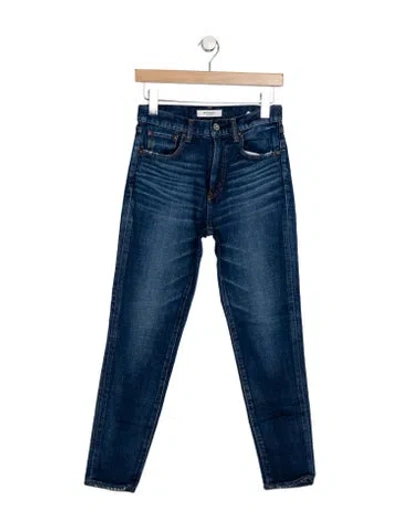 Pre-owned Moussy Mid-rise Skinny Leg Jeans In Blue