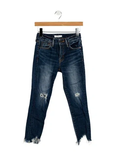 Pre-owned Moussy Mid-rise Skinny Leg Jeans In Blue