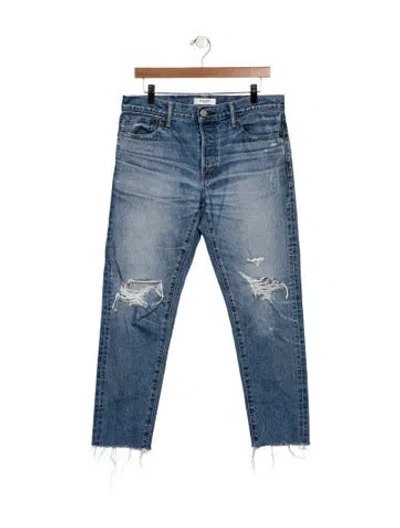Pre-owned Moussy Mid-rise Skinny Leg Jeans In Blue